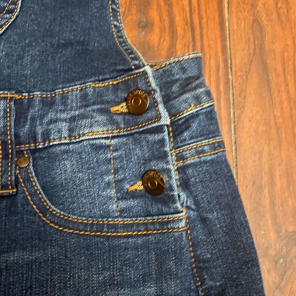 Denim Short bib overalls size 11 like new - Picture 6 of 7